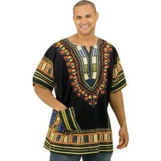 King Sized Traditional Print Unisex Dashiki Top   5 Sizes up to a 74 