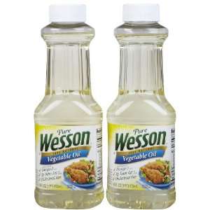 Wesson Pure Vegetable Oil, 16 oz, 2 pk Grocery & Gourmet Food