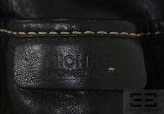 Michael Michael Kors Black Leather Topstitched Handbag  