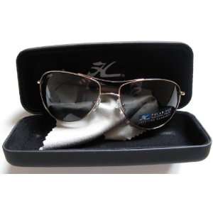 Hobie Manhatan Gold Frame Grey Lens Polarized Aviator Sunglasses 