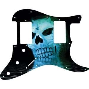  Demon Skull Graphical Strat HH 11 Hole Pickguard Musical 