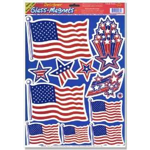  Lets Party By Beistle Company Patriotic Window Clings (1 