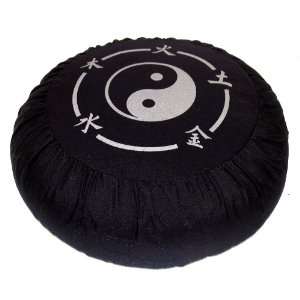   Cushion   Ying Yang & 5 Elements   Black