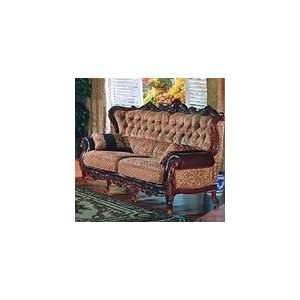   Brown Pattern Chenille Sofa by Homey Design   201 S