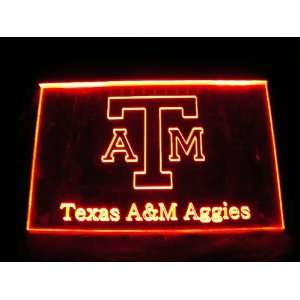  NCAA Texas A&M Team Logo Neon Light Sign: Sports 