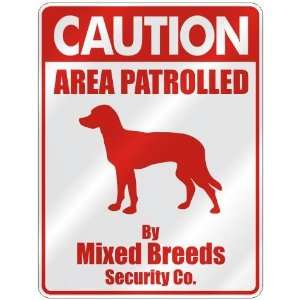   BY MIXED BREEDS SECURITY CO.  PARKING SIGN DOG