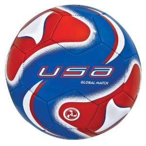  Mitre USA Graphic Size 4 Soccer Ball, Red/White/Blue 