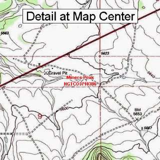  USGS Topographic Quadrangle Map   Miners Peak, Colorado 