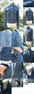 FENDI Jeans Floral Appliques Cropped Denim JacketI40  