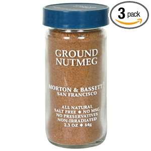 Morton & Basset Nutmeg, Ground, 2.3 Ounce (Pack of 3)  