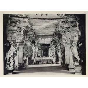  1928 Hall of Thousand Pillars Meenakshi Temple India 