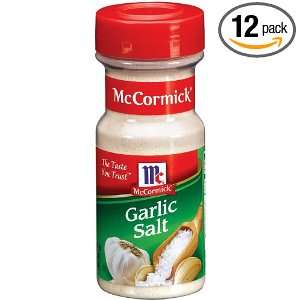 McCormick Garlic Salt, 9.5 Ounce Containers (Pack of 12)  