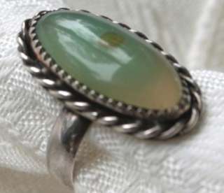 Vintage LARGE & HEAVY Native American Sterling Silver Ring~size 6 