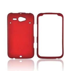   : Red Hard Plastic Rubberized Case Cover For HTC ChaCha: Electronics