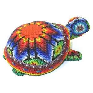  Land Turtle ~ 5 Inch Huichol Bead Art