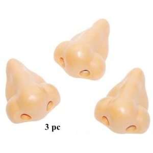  NOSE PENCIL SHARPENERS   3 pack   great stocking stuffers 
