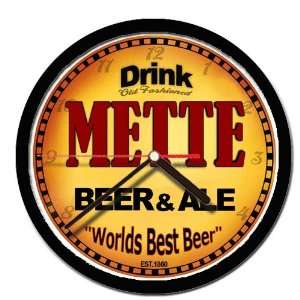  METTE beer and ale cerveza wall clock: Everything Else