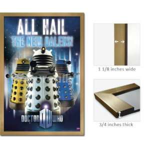  Gold Framed Doctor Who All Hail The New Daleks Poster 5377 