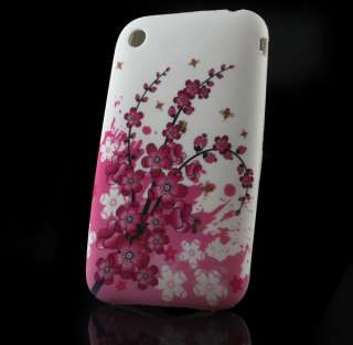   Blossom Silicone Soft Case Cover Skin Protect For Apple iPhone 3G 3GS
