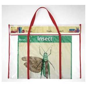 Poster Storage Bag; Clear; Durable Plastic; Nylon Handle; Size: 24 L x 