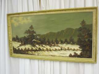 Framed Painting Of Cabin In Woods Signed Iran Jacods  
