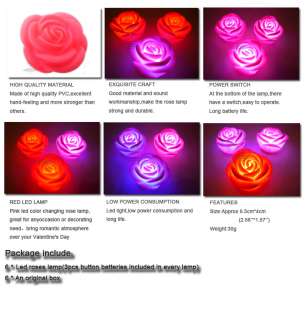 LED Pink Rose Light Lamp Wedding Christmas Decor New  