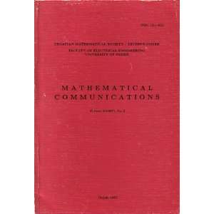 Mathematical Communications #2 (Volume 2) 1997 (Mathematical 