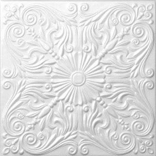  Faux Ceiling Tile   20x20 Lisbona White Foam: Home 