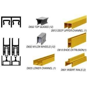 CRL Gold Anodized Deluxe Track Assembly D613 Upper and D601 Rail With 