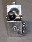 VINTAGE CUTE STERLING SILVER 3 D JACK IN THE BOX CHARM
