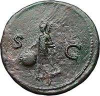 NERO 65AD Lugdunum Mint Quality Genuine Authentic Ancient Roman Coin 