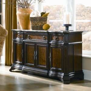  Royal Traditions Credenza with Marble Top in Distressed 