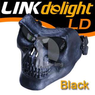 2012 Death Skull Bone Airsoft Full Face Protect Mask DH051  