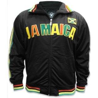 Jamaica Track Jacket, Jamaica Rasta Soccer Track Jacket