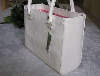 KATE SPADE EMBOSSED ACE OF SPADES QUINN BAG PURSE WHITE NWT  