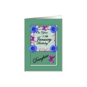  Month January & Age Specific 11th Birthday   Daughter Card 