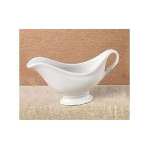  White China Sauce Boat with Saucer 20 oz.   24/CS