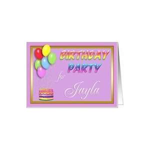 Jayla Birthday Party Invitation Card: Toys & Games