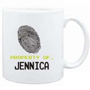  Mug White  Property of _ Jennica   Fingerprint  Female 