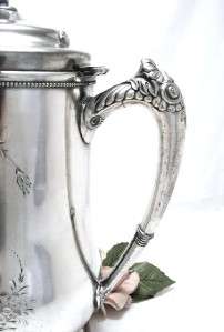   ! Gorgeous Huge VICTOR Silver Lemonade Or Water PITCHER 1890s  