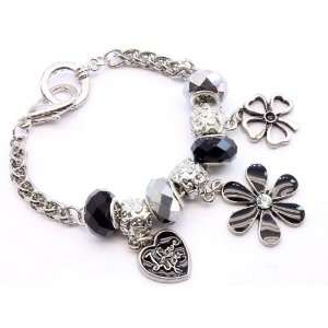  Lucky Charm Daisy Flower & Love Bracelet 