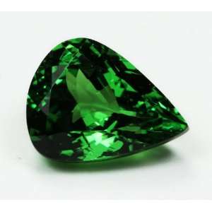   Natural Tsavorite Pear Shaped Loose Gemstone   VS2 Clarity Jewelry