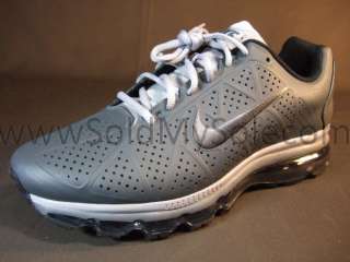 Nike Air Max+ 2011 LEA Black Cool Grey 456325 010 Running Mens New Sz 
