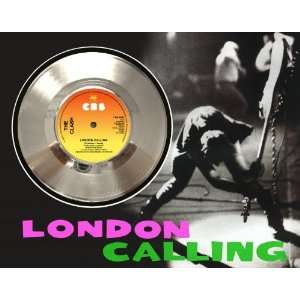    The Clash London Calling Framed Silver Record A3 Electronics