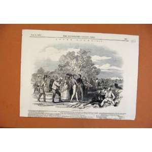   Sketch On The Road C1846 Ascot Races From London News