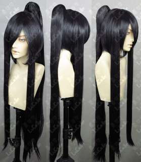 Kanda excellent Cosplay Party Black Wig removable 1M+WIG CAP  