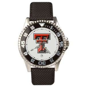   Tech Red Raiders Competitor Leather Mens NCAA Watch: Sports & Outdoors