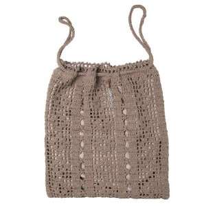 Lisbeth Dahl Powder Crochet Laundry Bag with Sateen Lining