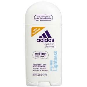 Adidas Absorbant Deodorant, Pure Lightness 2.6 oz (Quantity of 5)
