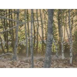  Light Through the Trees, Original Painting, Home Decor 